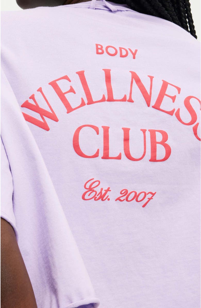 COTTON ON BODY Women's Active Relaxed Cropped Tshirt, Alternate, color, Purple Rose Frenchie Red