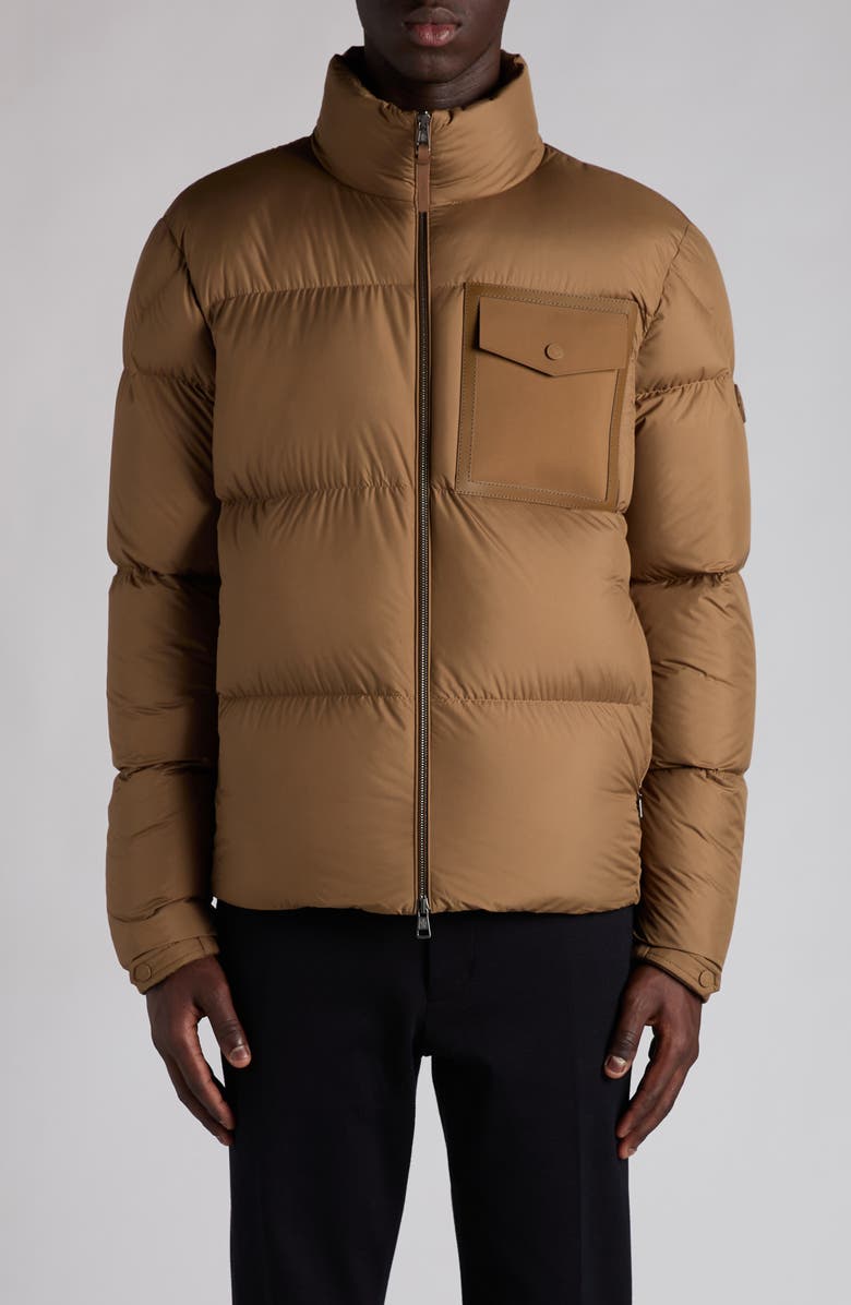 Moncler Chinon Down Puffer Jacket, Main, color, Teak