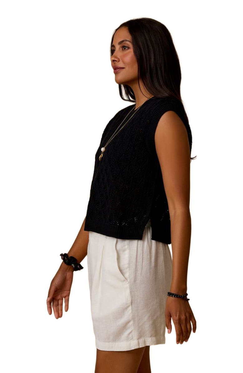 Carve Designs Fox Sweater, Alternate, color, Black