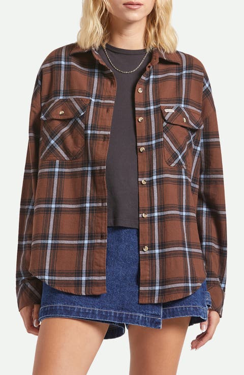 Bowery Plaid Cotton Flannel Overshirt