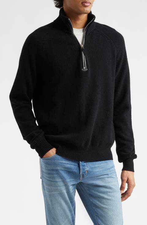 Lambswool & Cashmere Half Zip Sweater