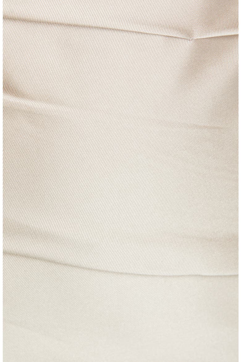 Off the Shoulder Mikado Cocktail Dress, Alternate, color, GREIGE