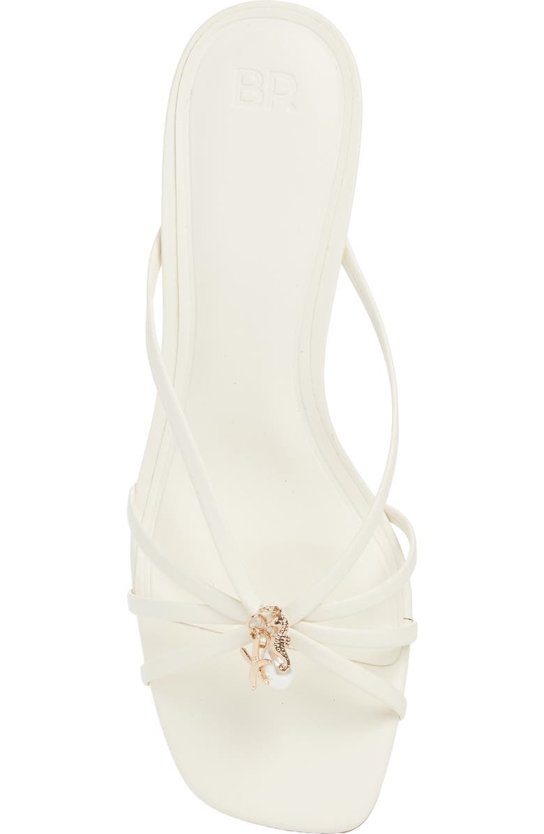 BP. Bliss Kitten Heel Slide Sandal, Alternate, color, White Blanc
