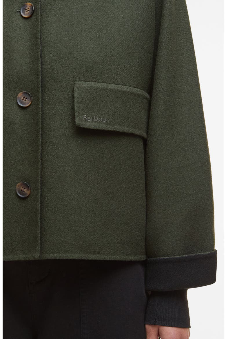 Leonie Wool Blend Overshirt, Alternate, color, OLIVE
