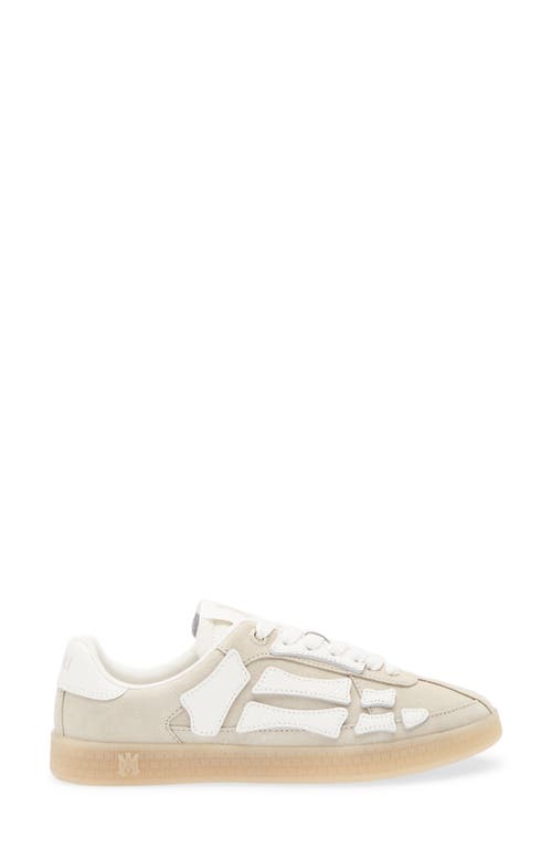 Amiri Pacific Bones Low-top Sneakers With Rubber Sole In Nude