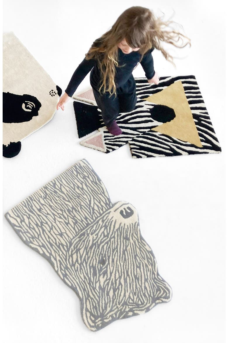 Bear Wool Rug, Alternate, color, MULTI