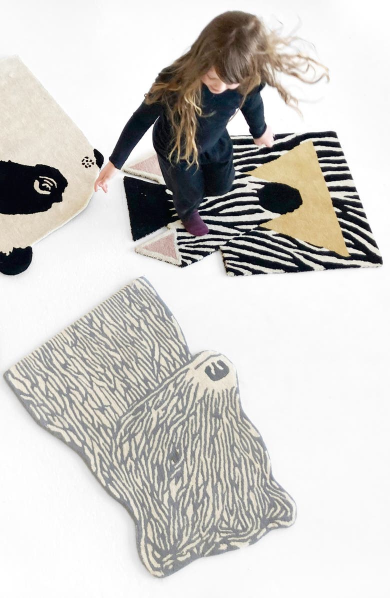 EO Play Bear Wool Rug, Alternate, color, Multi