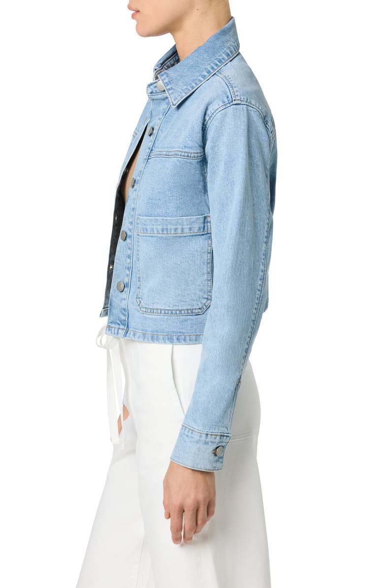 Joe's Patch Pocket Crop Denim Jacket, Alternate, color, Manila