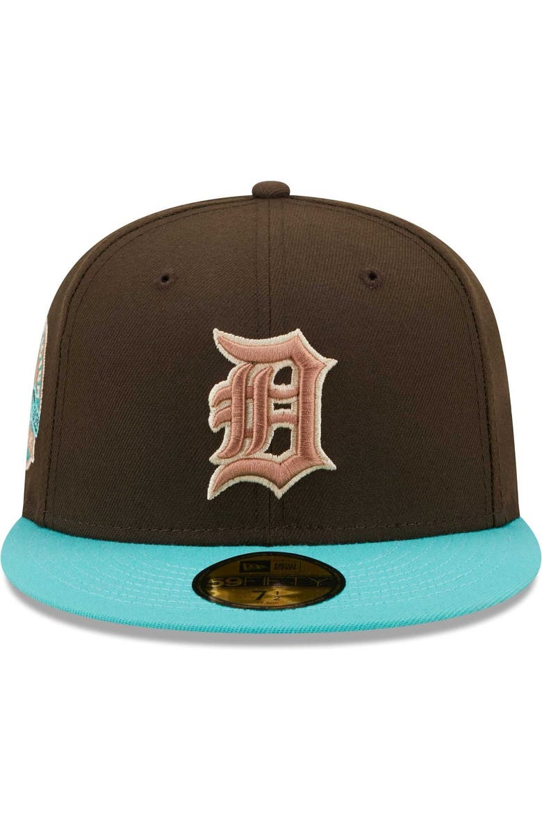New Era Men's New Era Brown/Mint Detroit Tigers  Walnut Mint 59FIFTY Fitted Hat, Alternate, color, 