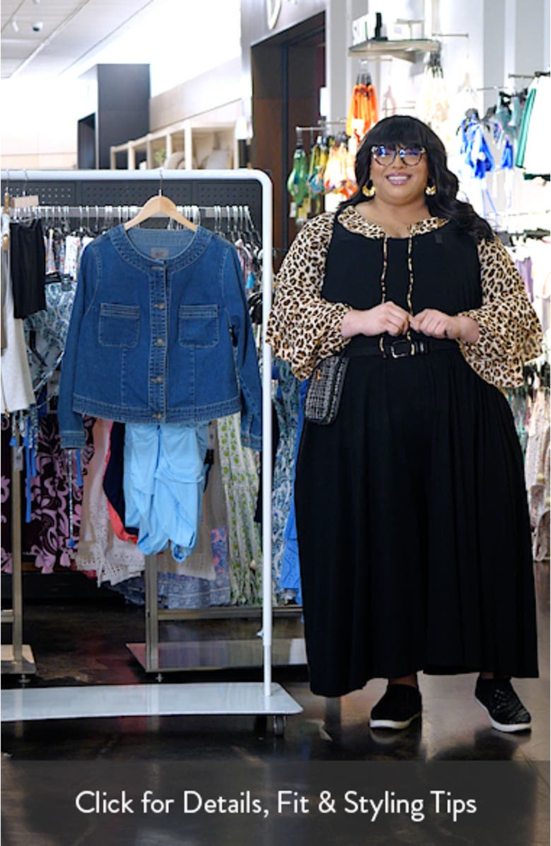 Lorelei Scoop Neck Denim Jacket, sales video thumbnail