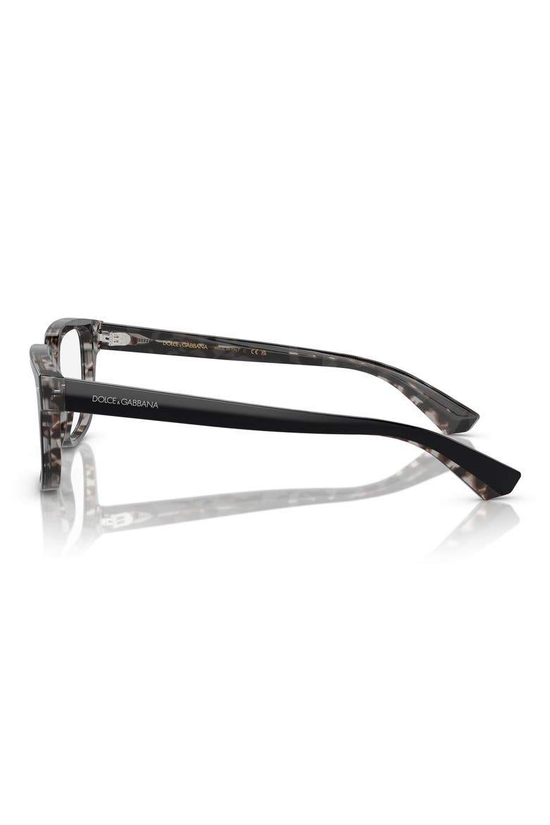 54mm Square Optical Glasses, Alternate, color, BLACK GREY
