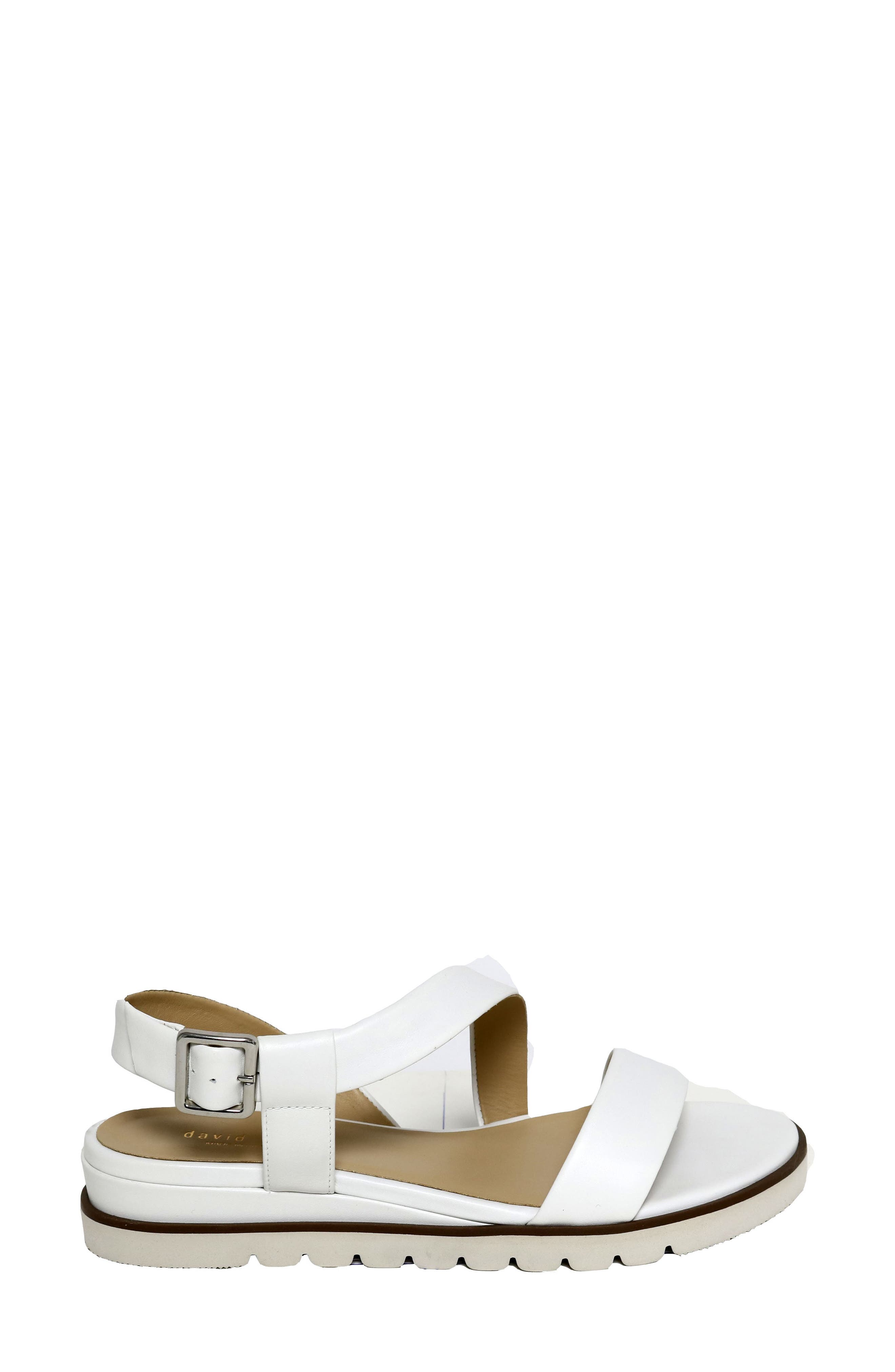 Ingrid Wedge Sandal, Alternate, color, WHITE