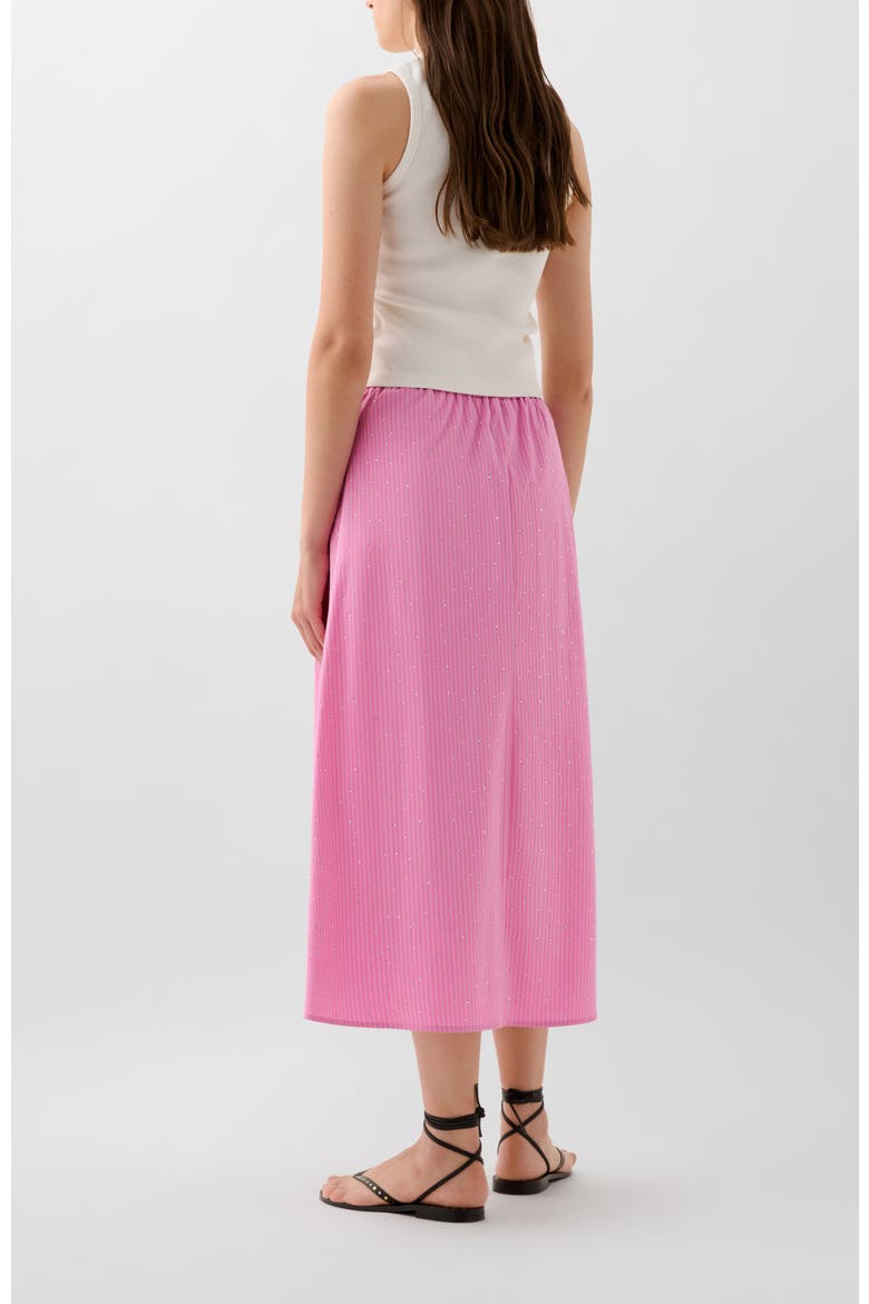 Strass Set Skirt, Alternate, color, Pinkstripes