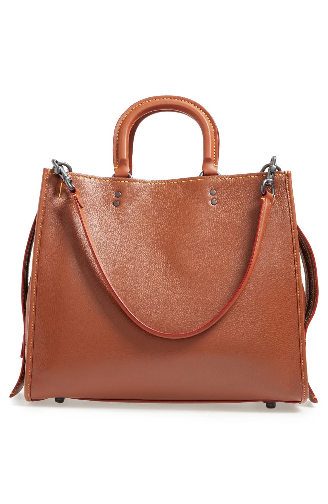 1941 'Rogue 36' Leather Satchel, Alternate, color, 1941 SADDLE