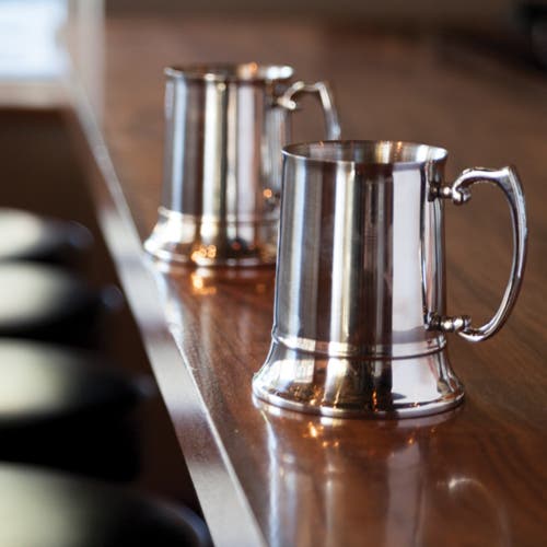 Viski Beer Stein In Silver