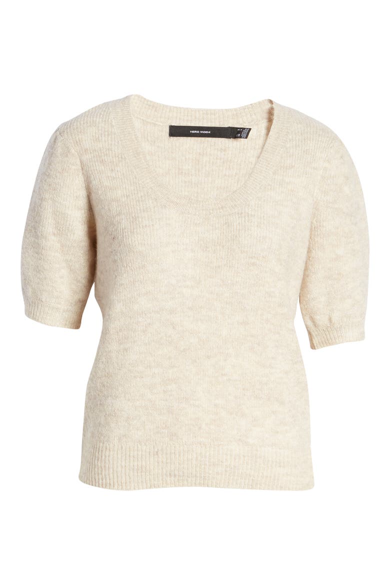 Lefile Puff Sleeve Sweater, Alternate, color, BIRCH