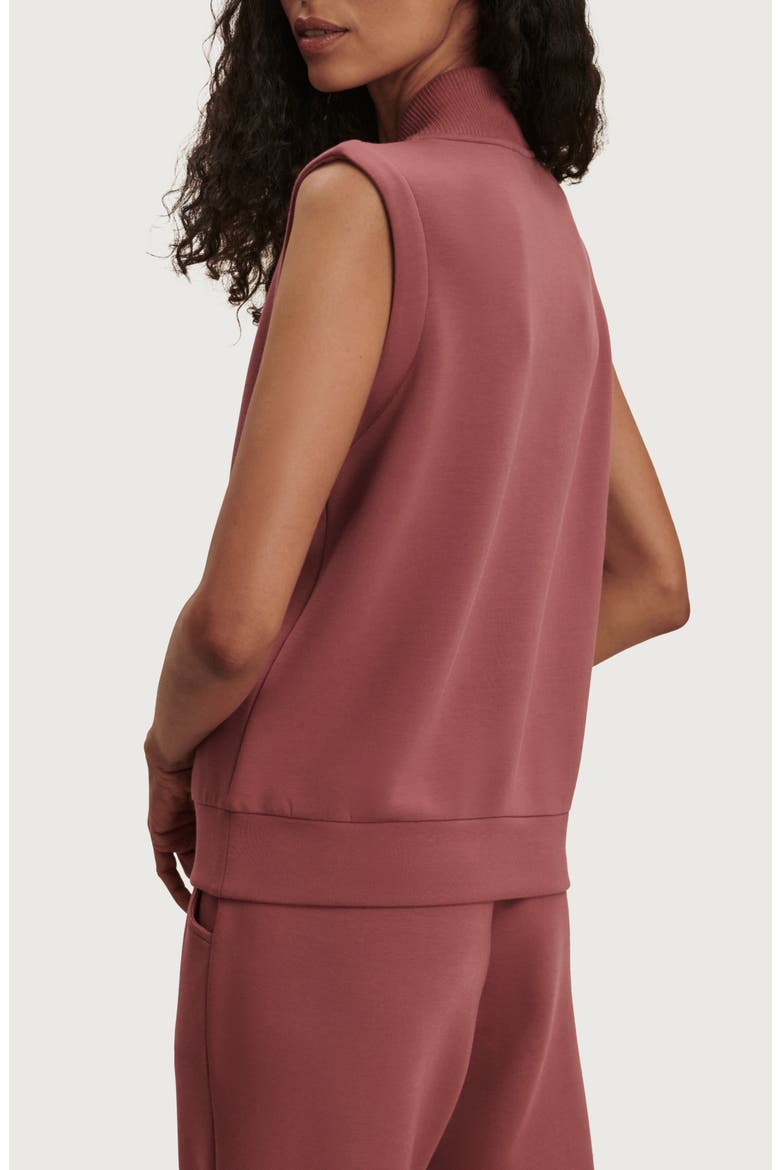 Beau Sleeveless Half Zip Top, Alternate, color, WILD RHUBARB