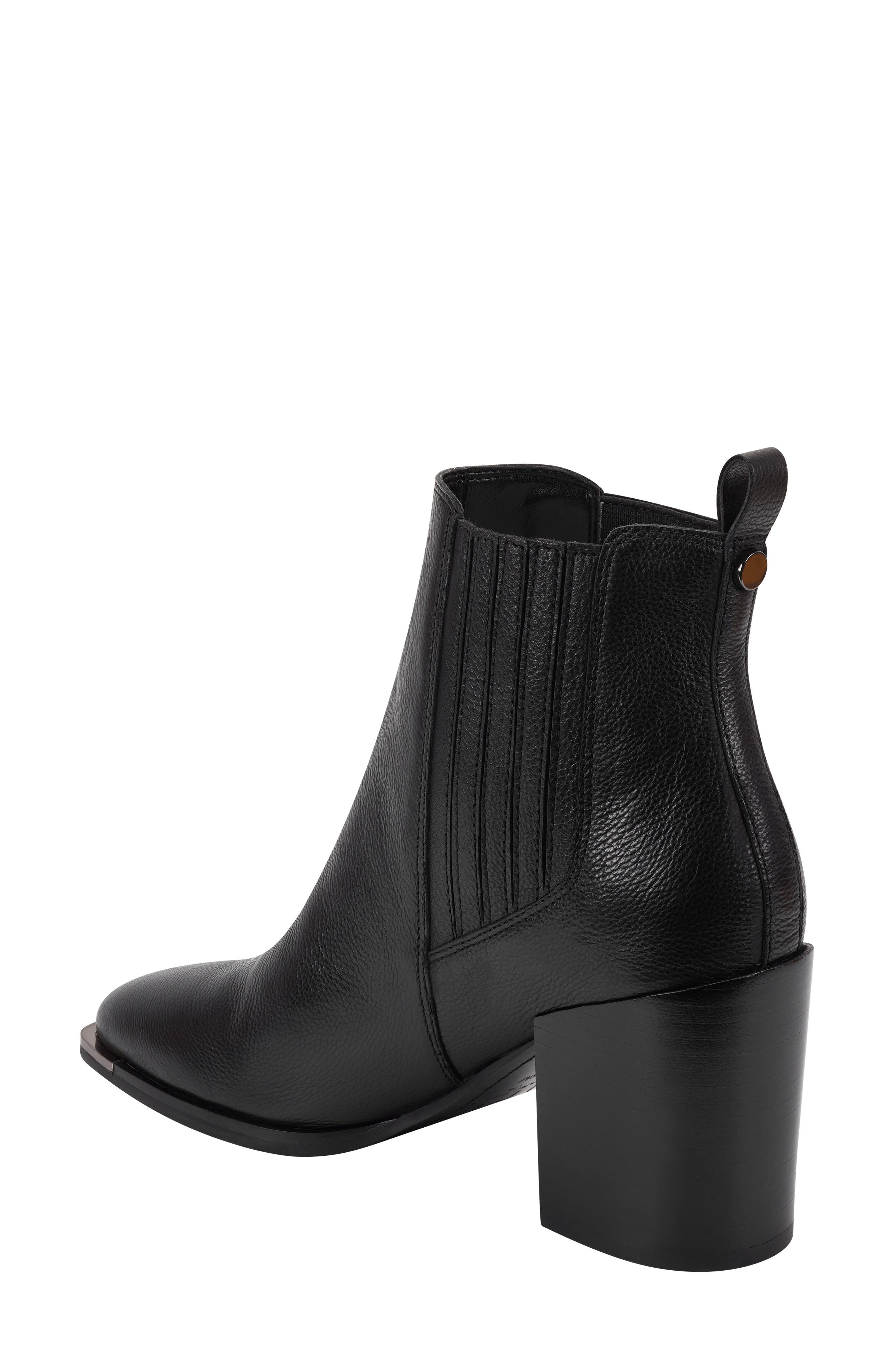 Marc Fisher LTD Taline Croc-Embossed Square Toe Boot, Alternate, color, 