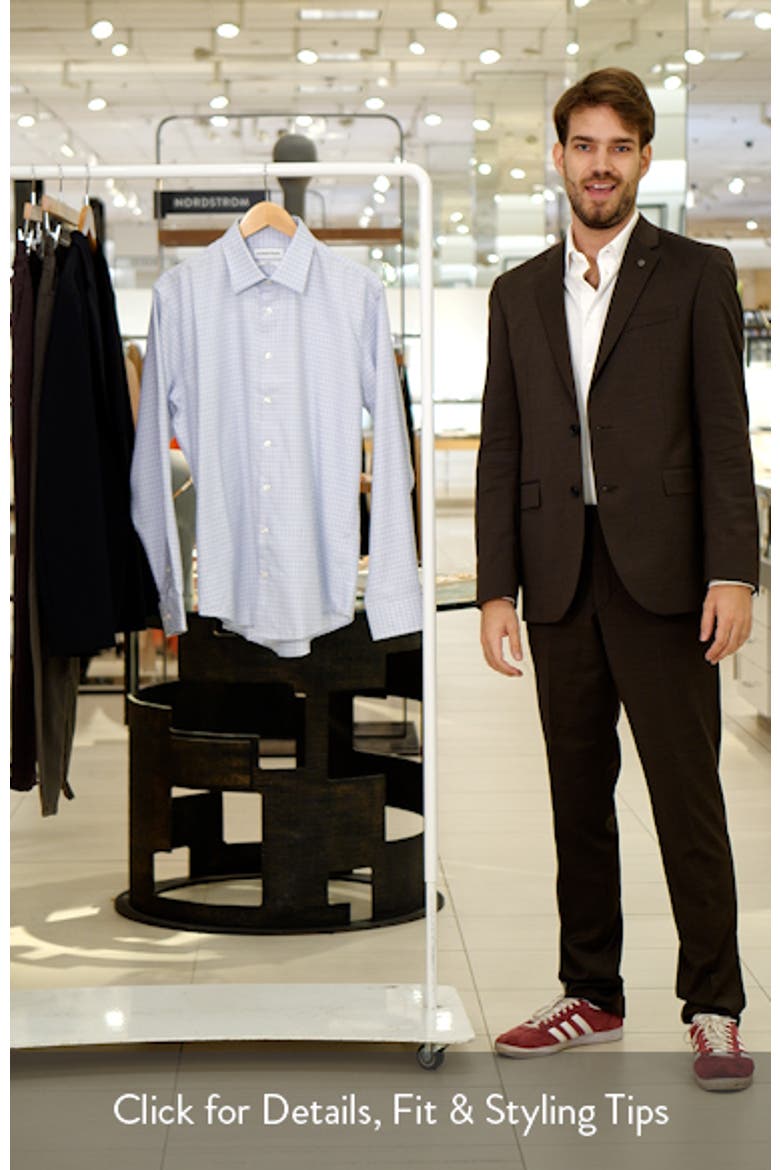 Trim Fit Check Premium Non Iron Cotton Button-Up Shirt video