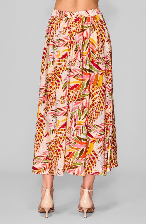 Melloday Print Maxi Skirt In Multi
