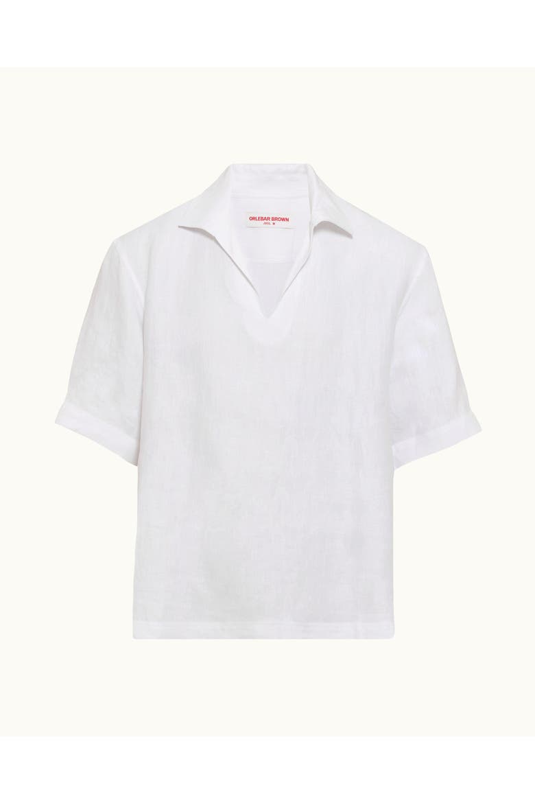 Vincent Linen Relaxed Fit Overhead Linen Shirt, Alternate, color, White