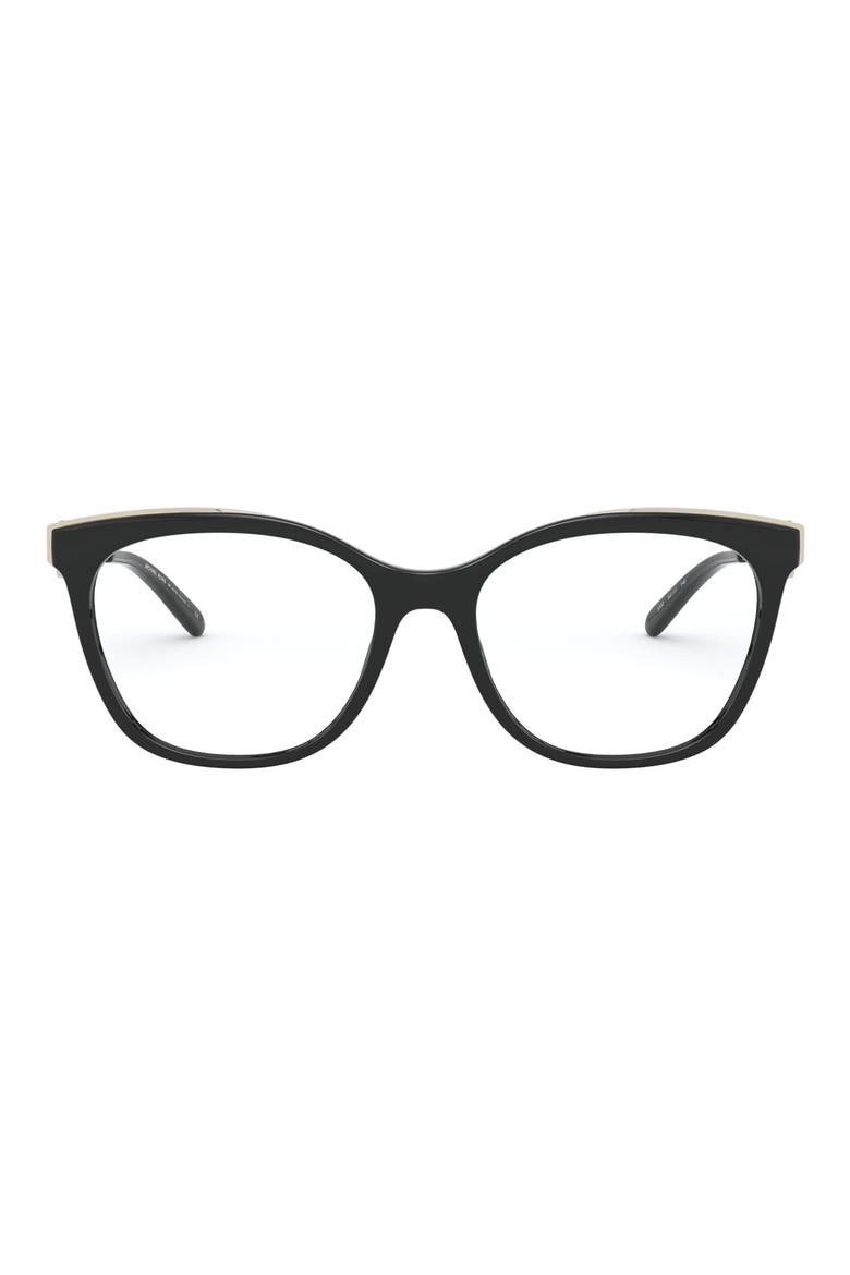 54mm Square Optical Glasses, Main, color, BLACK