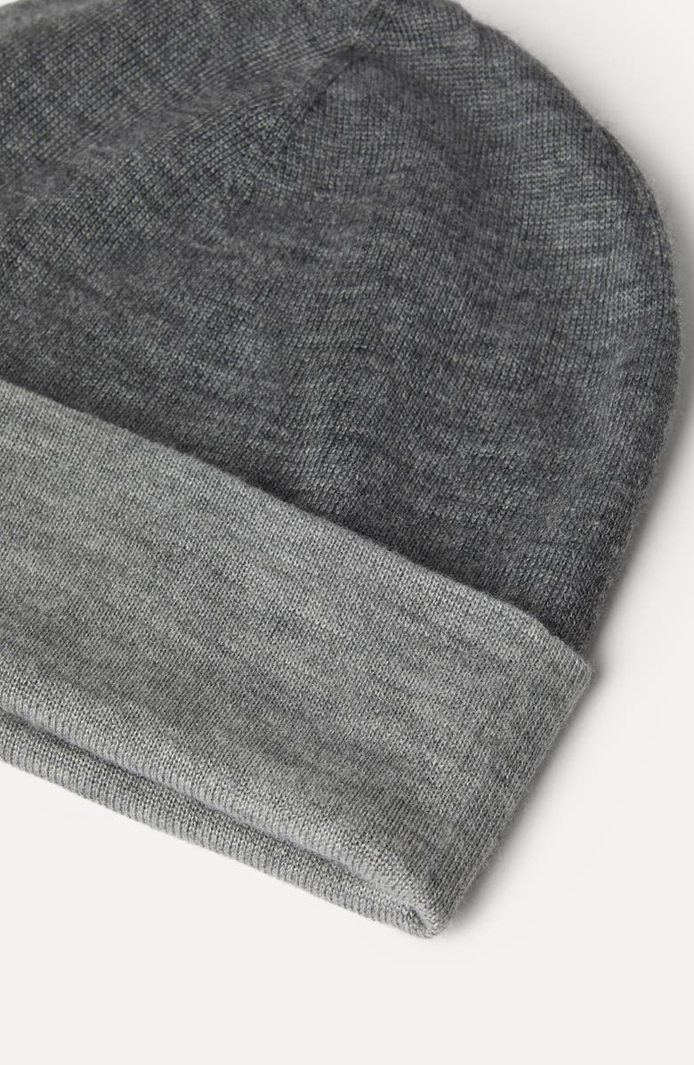 Brunello Cucinelli Cashmere and silk beanie, Alternate, color, Dark Grey