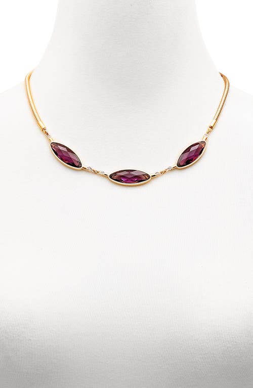 Vince Camuto Oval Necklace In Gold Tone