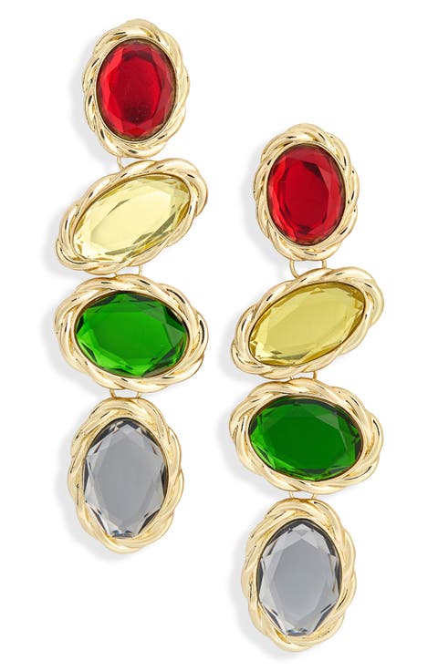 Celeste Butterfly & Flower Link Drop Earrings