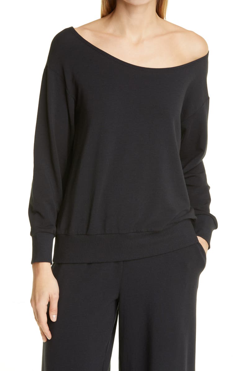 L'AGENCE Kimora One-Shoulder Top, Main, color, 