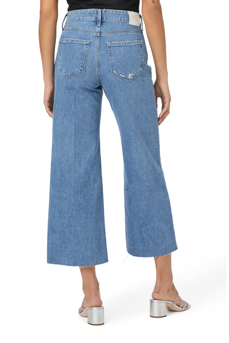 Anessa Raw Hem Ankle Wide Leg Jeans, Alternate, color, HLYGRLDIST