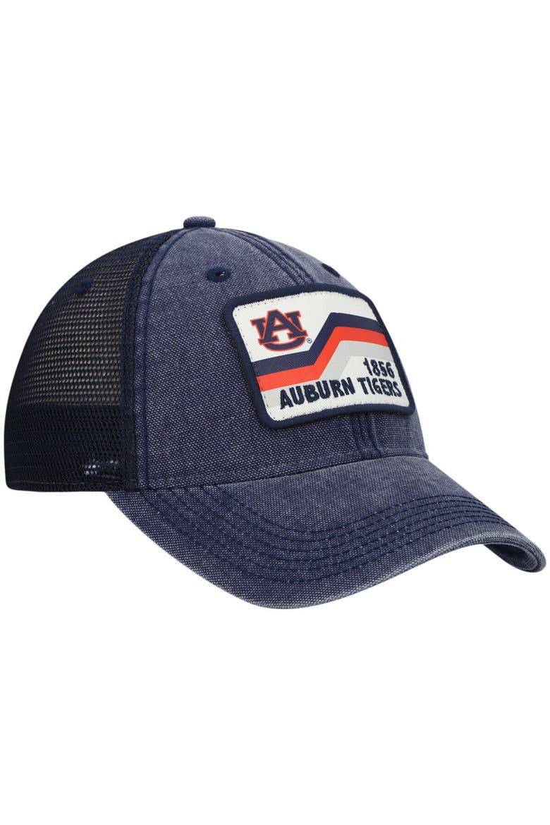 Men's Navy Auburn Tigers Sun & Bars Dashboard Trucker Snapback Hat, Alternate, color, Navy