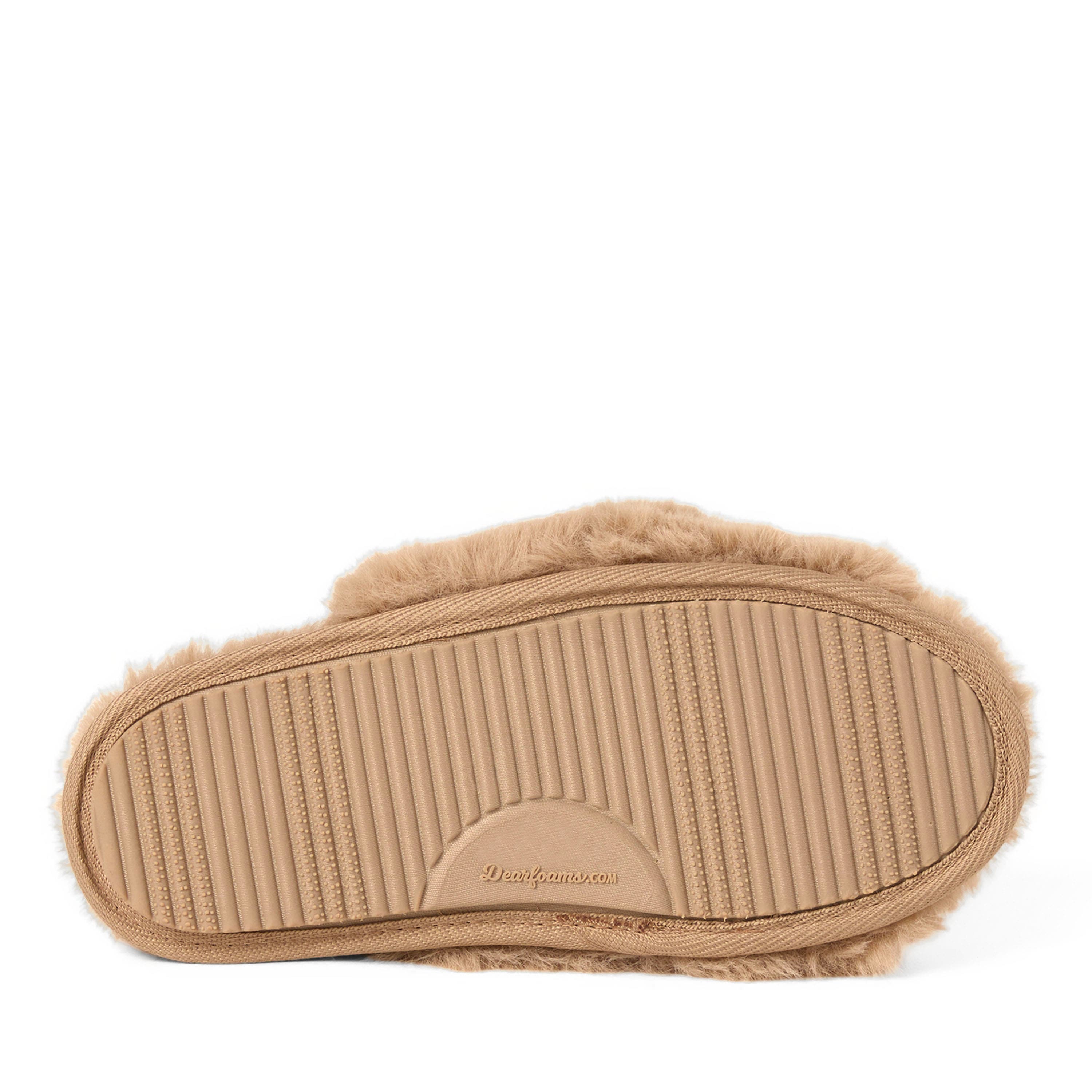 Fur Slide Slippers, Alternate, color, LATTE