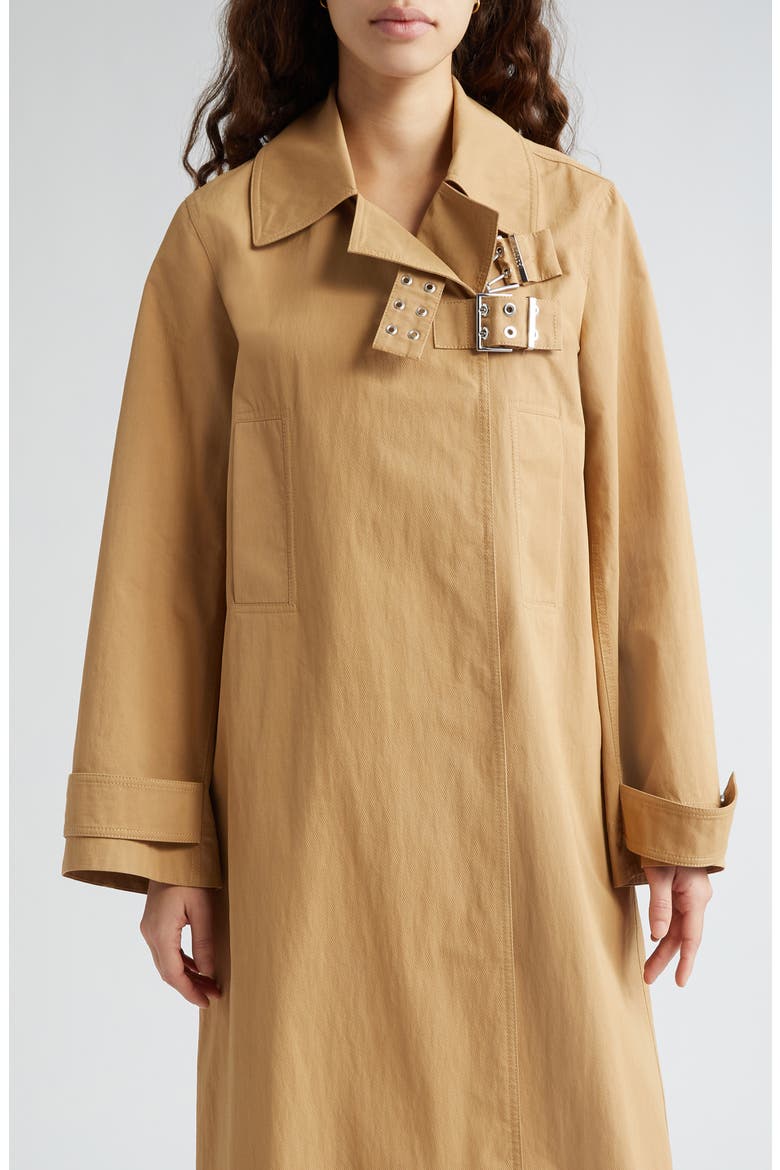 Organic Cotton Blend Twill Coat, Main, color, TIGERS EYE