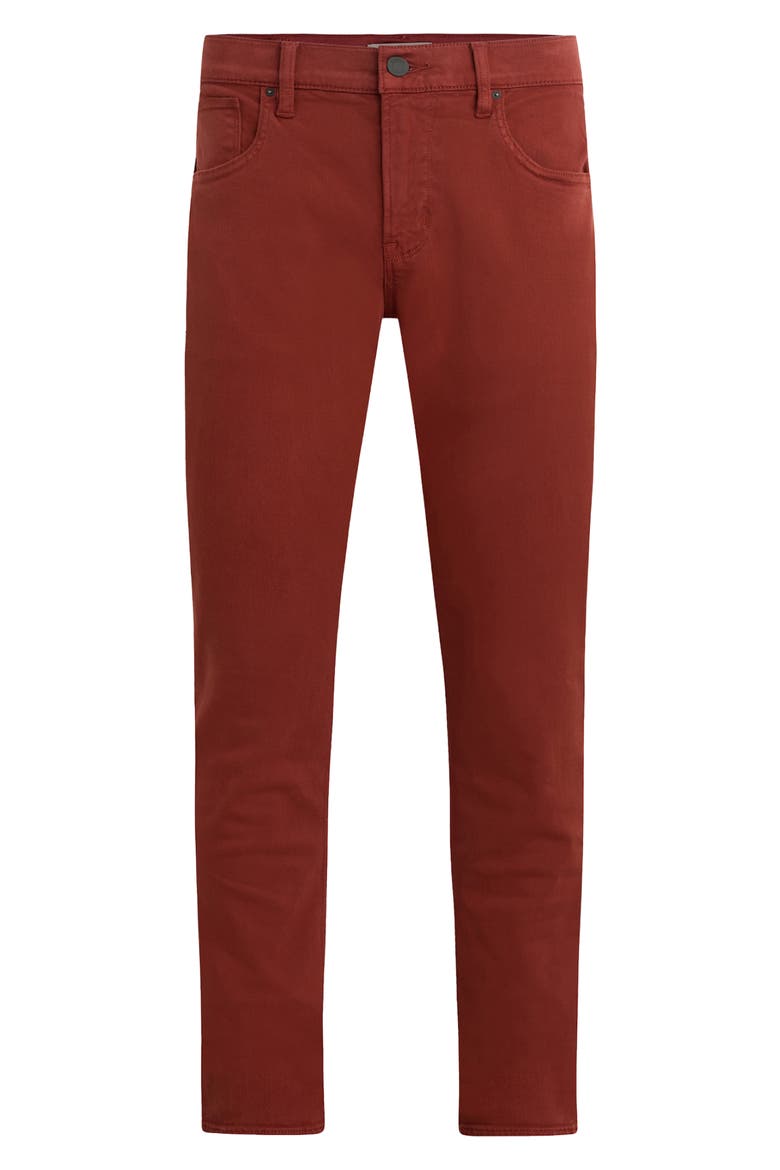 Blake Slim Straight Stretch Twill 5-Pocket Pants, Alternate, color, BRICK