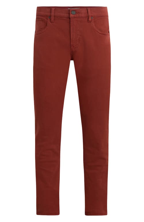 Hudson Jeans Blake Slim Straight Stretch Twill 5-pocket Pants In Red