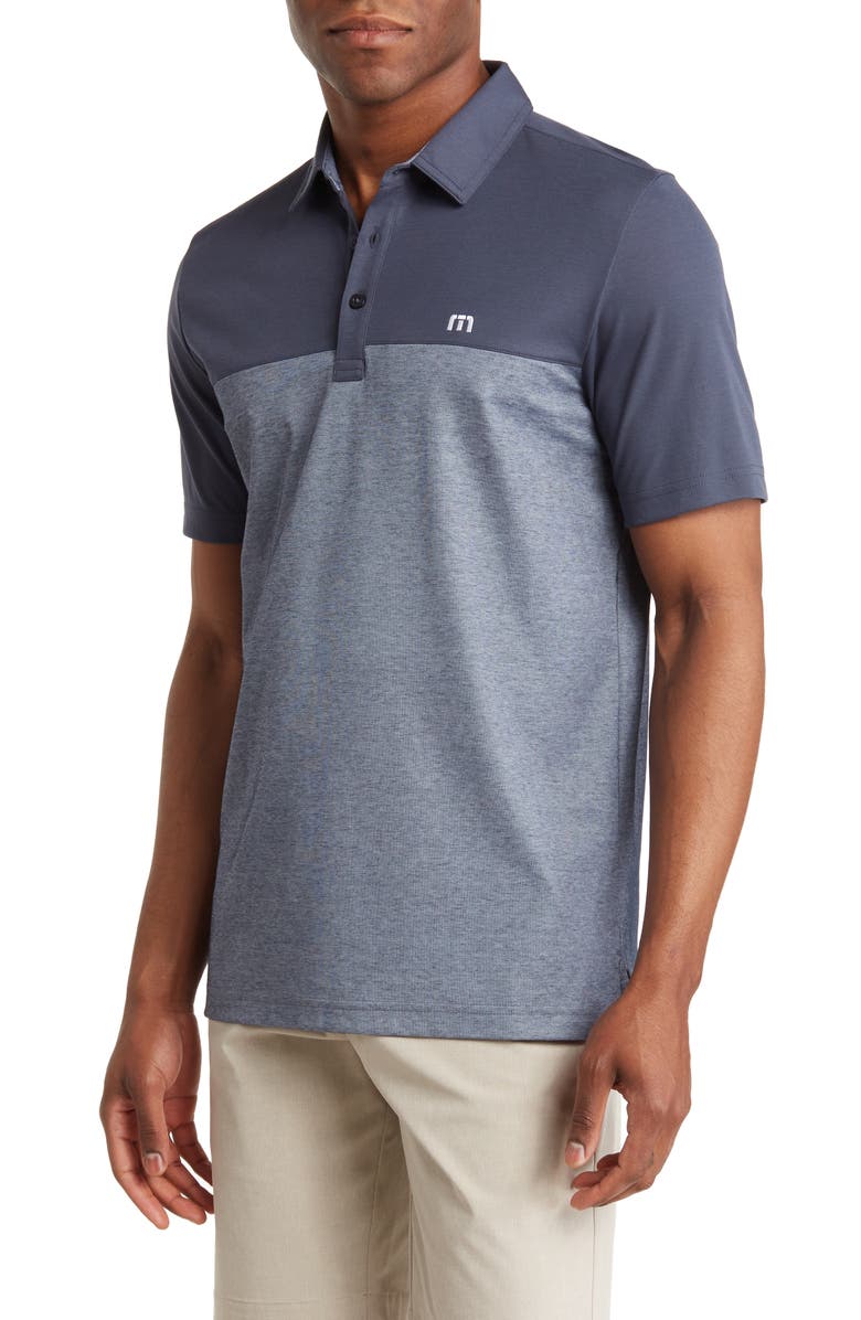 TravisMathew The Rudds 2.0 Polo, Main, color, Blue Nights/ Heather