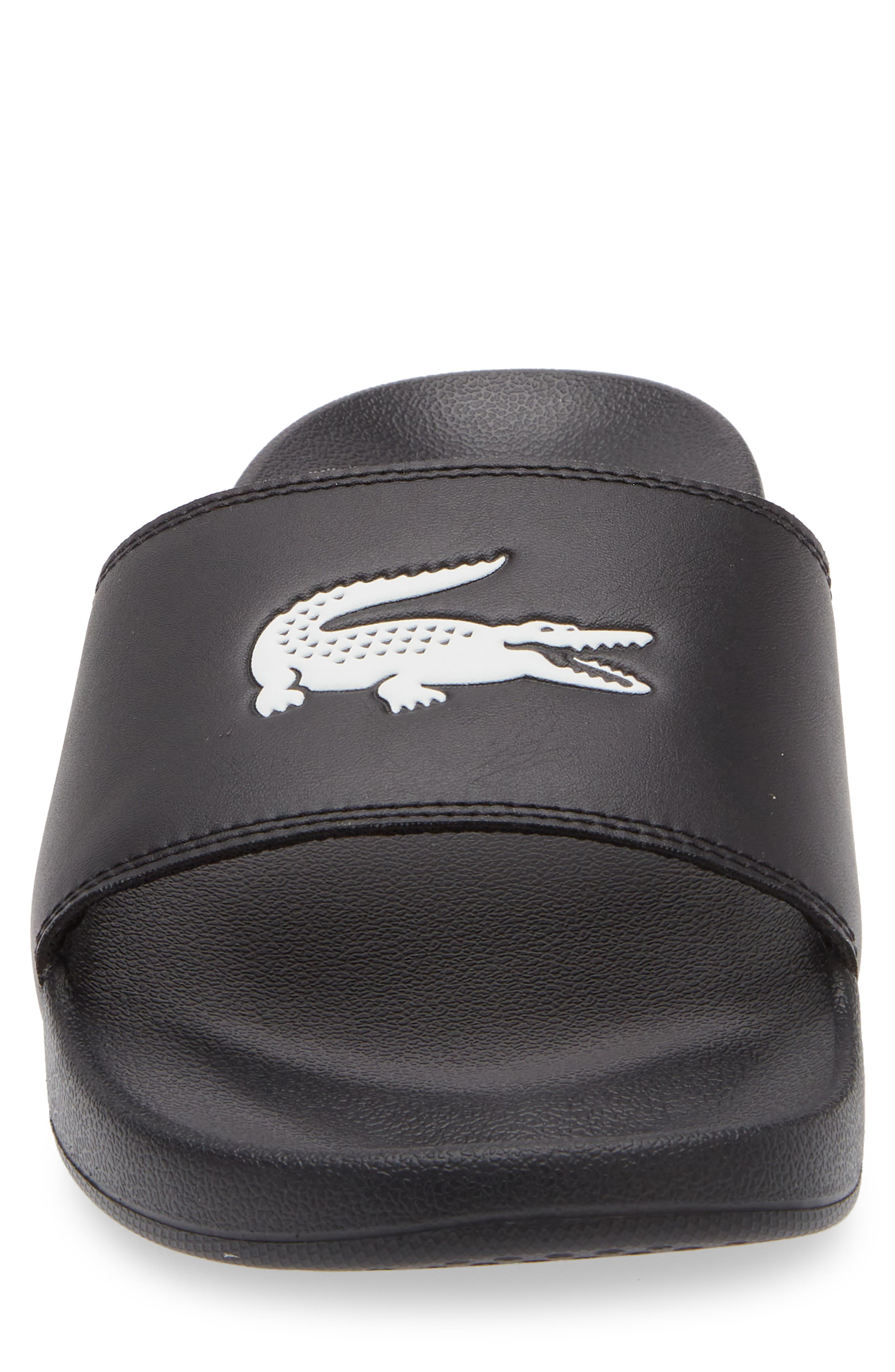 Serve Slide Sandal, Alternate, color, BLACK/ WHITE