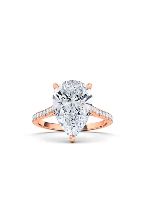 Pear Cut Pavé Lab GrownDiamond Ring