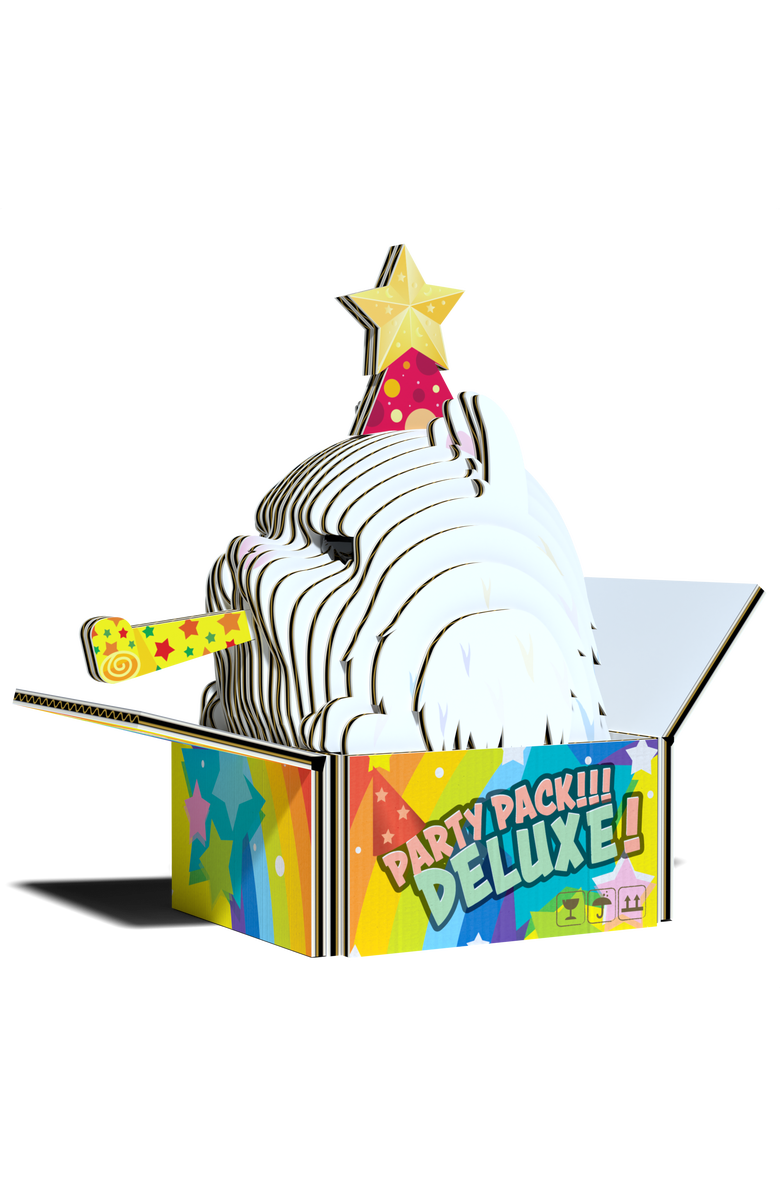 Eugy Puzzles Cat - Cottonball 3D Puzzle, Alternate, color, NO COLOR