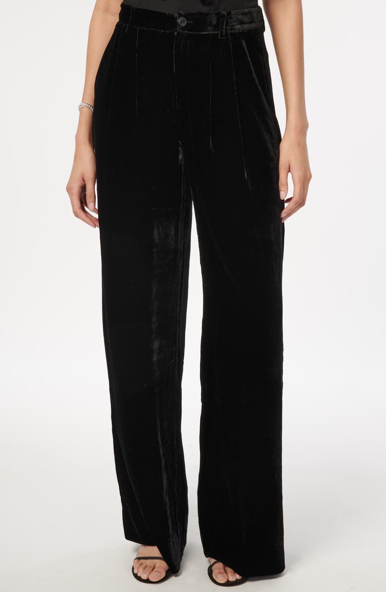 CAMI NYC Rylie Velvet Wide Leg Pants, Main, color, 