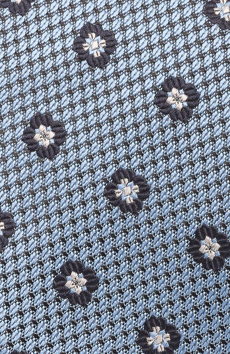 ZEGNA TIES Floral Medallion Silk Tie, Alternate, color, Bright Blue