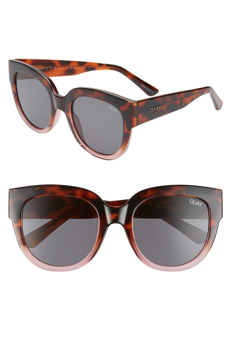 Australia Limelight 54mm Gradient Sunglasses, Main, color, TORT PINK/ SMOKE