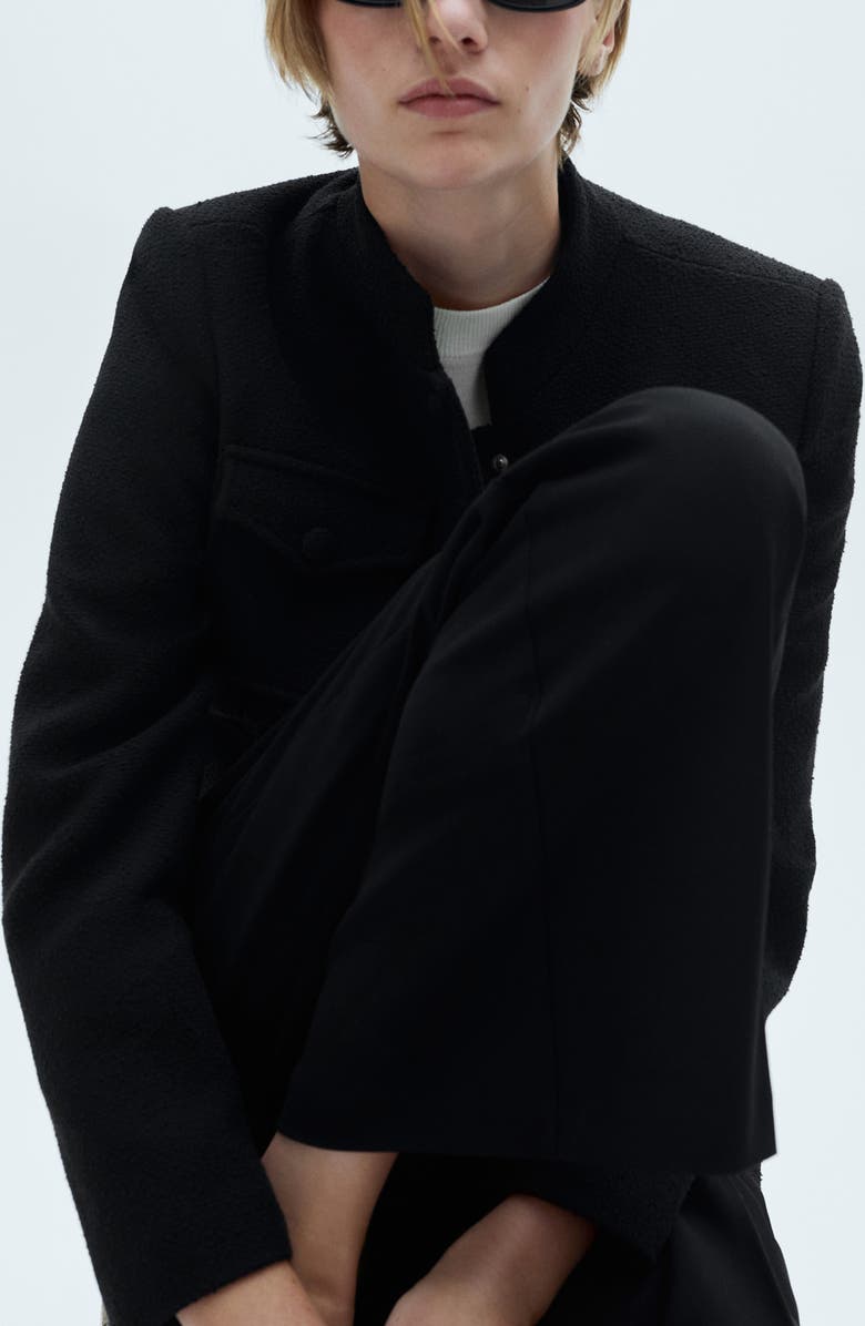 MANGO Pleated Wide Leg Pants, Alternate, color,