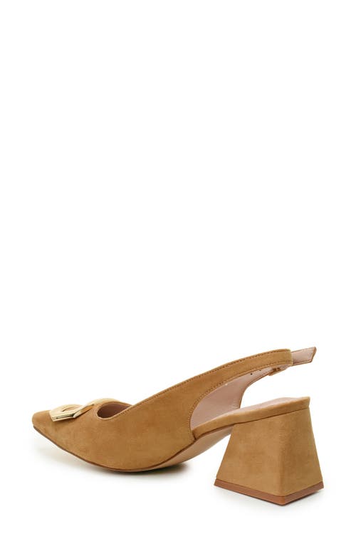 NICOLE MILLER NICOLE MILLER BLOCK HEEL SLINGBACK PUMP