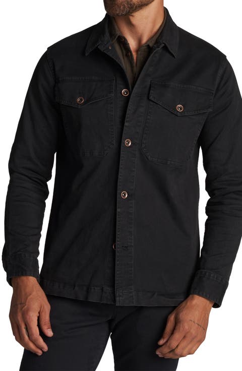 Odessa Mid Century Cotton Stretch Twill Shirt Jacket