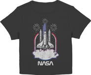 NASA Junior's Distressed Space Shuttle Launch Short Sleeve Baby T-Shirt