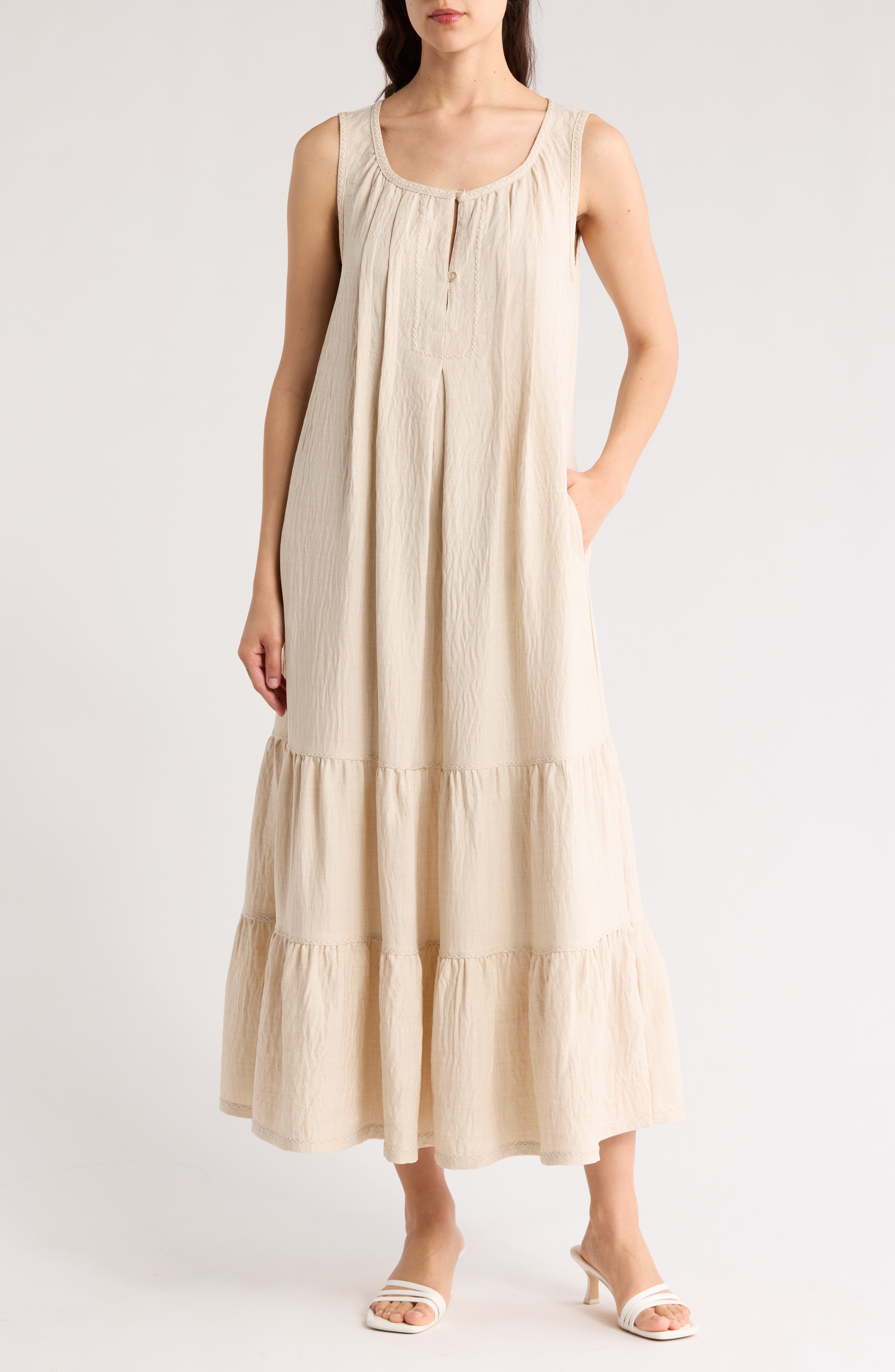 Sleeveless Split Maxi Dress - image 3