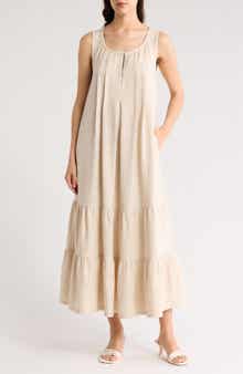 MAX STUDIO Sleeveless Split Maxi Dress