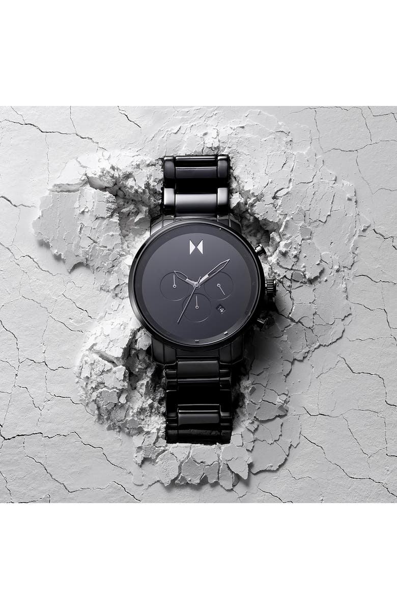 MVMT Chrono Ceramic Bracelet Watch, 45mm, Alternate, color, 